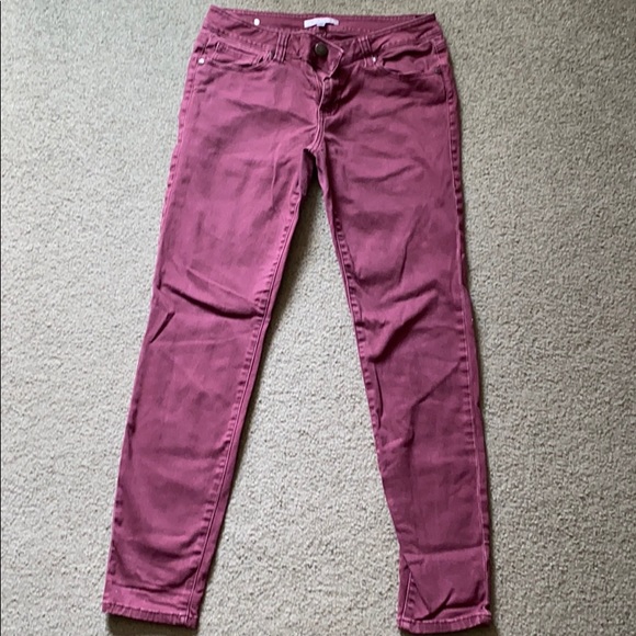 Cabi Burgundy Jeans - Picture 2 of 7
